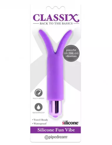 Classix Silicone Fun Vibe Purple Vibrátor Nonfiguratív vibrátorok Outlet
