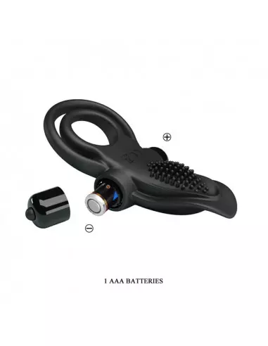 Pretty Love Vibrant Black Péniszgyűrű Péniszgyűrűk - Mandzsetták Pretty Love