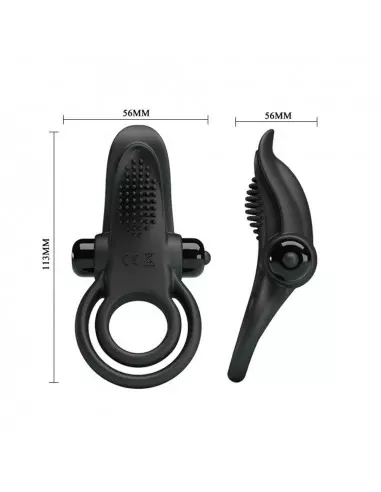 Pretty Love Vibrant Black Péniszgyűrű Péniszgyűrűk - Mandzsetták Pretty Love