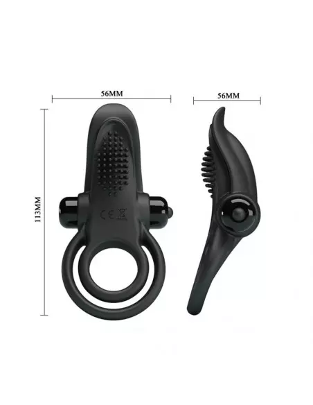 Pretty Love Vibrant Black Péniszgyűrű Péniszgyűrűk - Mandzsetták Pretty Love Pretty Love Vibrant Black Péniszgyűrű Péniszgyűrűk - Mandzsetták Pretty Love