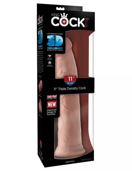 King Cock Triple Density 11" Cock - Flesh Dildó Dongok - Dildók Outlet