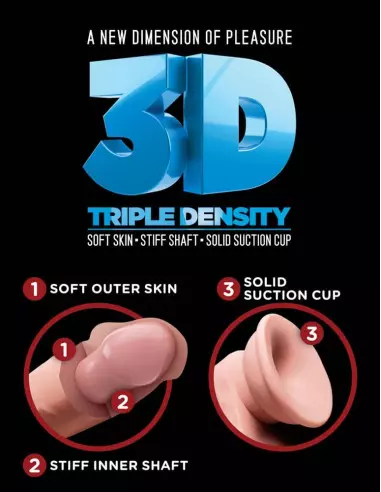 King Cock Plus 9.5" Triple Density Double Penetrator Dupla Dildó Dongok - Dildók Outlet