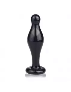 4.5" Glass Romance Black Fenékdugó Fenékdugók Lovetoy 2