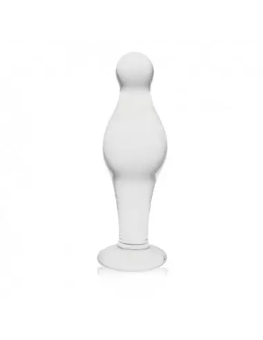 4.5" Glass Romance Clear Fenékdugó Fenékdugók Lovetoy