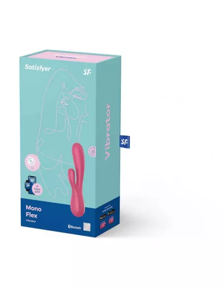 Mono Flex Piros Okos Vibrátor Okos vibrátorok Satisfyer