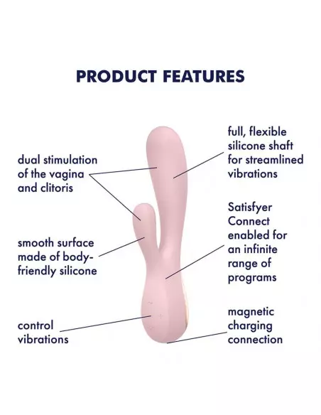 Mono Flex Rózsaszín Okos Vibrátor Okos vibrátorok Satisfyer Mono Flex Rózsaszín Okos Vibrátor Okos vibrátorok Satisfyer