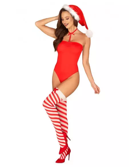 Kissmas Body Vörös XS/S Bodyk Obsessive