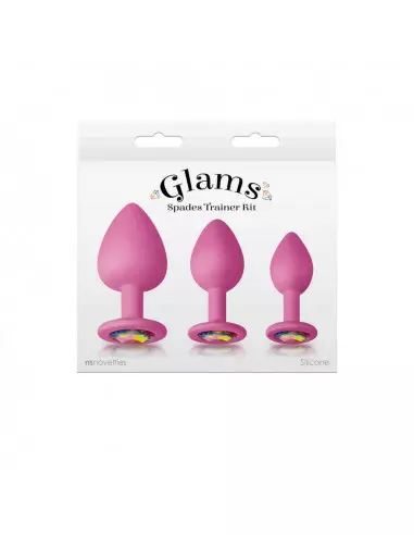 Glams - Spades Trainer Kit - Pink Fenékdugó Fenékdugók NS Toys