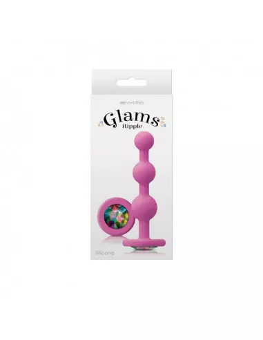 Glams - Ripple Rainbow Gem - Pink Fenékdugó Fenékdugók NS Toys