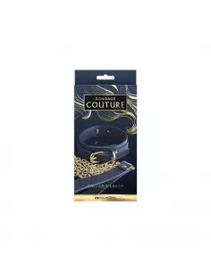 Bondage Couture - Collar and Leash - Blue Nyakörv Nyakörv és póráz NS Toys