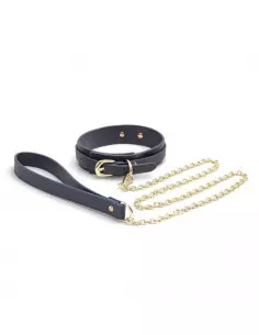 Bondage Couture - Collar and Leash - Blue Nyakörv Nyakörv és póráz NS Toys 2