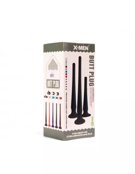X-MEN Butt Plug Size L Black Fenékdugó Fenékdugók X-Men