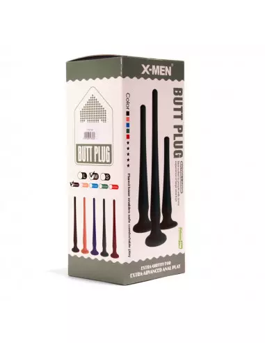 X-MEN Butt Plug Size M Black Fenékdugó Fenékdugók X-Men