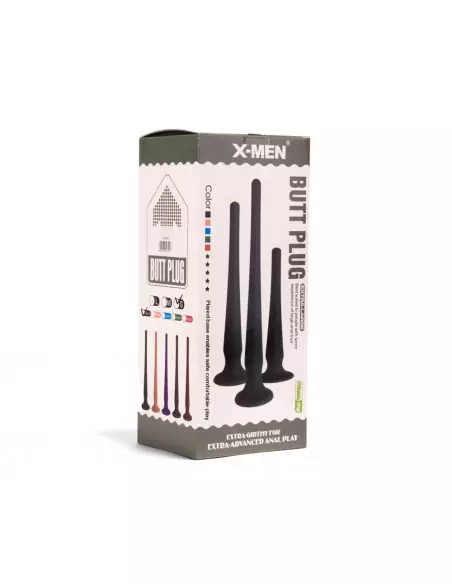 X-MEN Butt Plug Size S Black Fenékdugó Fenékdugók X-Men