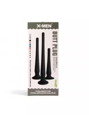 X-MEN Butt Plug Size S Black Fenékdugó Fenékdugók X-Men