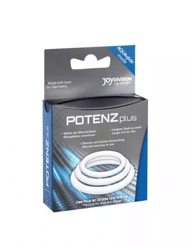 POTENZplus Transparent 3er Mix (S, M, L) Péniszgyűrű Péniszgyűrűk - Mandzsetták Joydivision