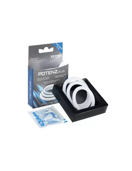 POTENZplus Transparent 3er Mix (S, M, L) Péniszgyűrű Péniszgyűrűk - Mandzsetták Joydivision