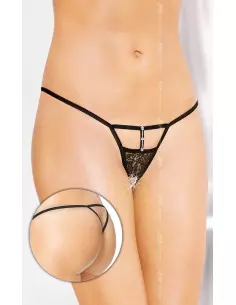 Pántos Tanga 2461 - Fekete S/L Női fehérneműk Softline