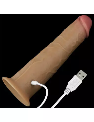 8.0'' Dual Layered Platinum Silicone Rotator Vibrátor Realisztikus vibrátorok Lovetoy