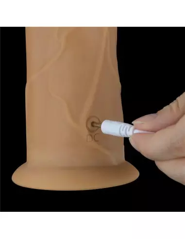 9.0'' Dual Layered Platinum Silicone Rotator Vibrátor Realisztikus vibrátorok Lovetoy