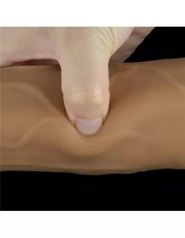 9.0'' Dual Layered Platinum Silicone Rotator Vibrátor Realisztikus vibrátorok Lovetoy