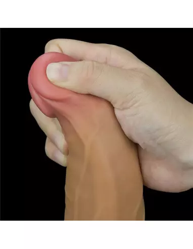 9.0'' Dual Layered Platinum Silicone Rotator Vibrátor Realisztikus vibrátorok Lovetoy