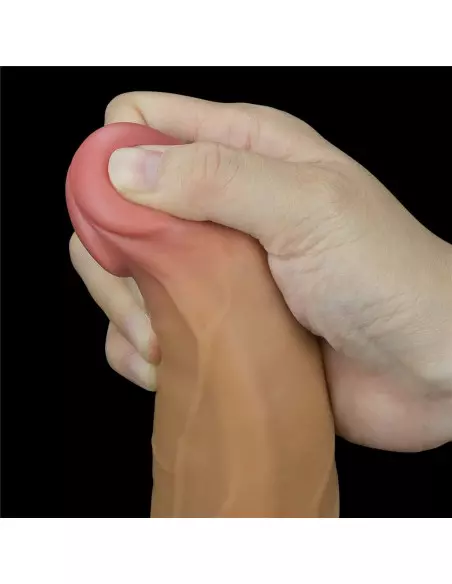 9.0'' Dual Layered Platinum Silicone Rotator Vibrátor Realisztikus vibrátorok Lovetoy