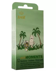 AMOR Wild Moments 12 db-os Rücskös Óvszer Óvszerek Amor