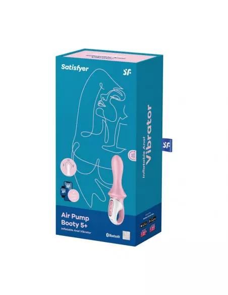 Air Pump Booty 5+ pink Vibrátor Okos vibrátorok Satisfyer