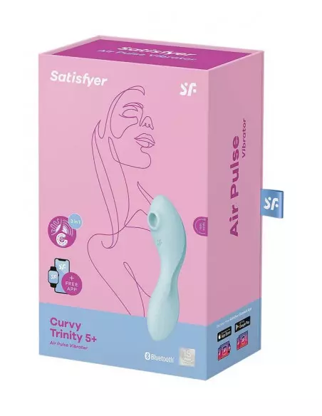 Curvy Trinity 5+ blue Vibrátor Okos vibrátorok Satisfyer