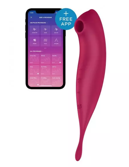 Twirling Pro Connect App dark red Csiklóizgató Okos vibrátorok Satisfyer Twirling Pro Connect App dark red Csiklóizgató Okos vibrátorok Satisfyer