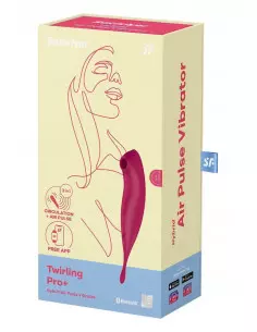 Twirling Pro Connect App dark red Csiklóizgató Okos vibrátorok Satisfyer
