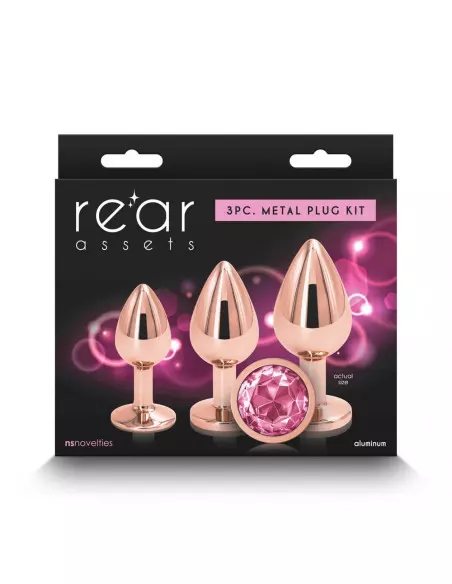 Rear Assets - Trainer Kit - Rose Gold - Pink Fenékdugó Szett Szettek (segédeszközök) NS Toys Rear Assets - Trainer Kit - Rose Gold - Pink Fenékdugó Szett Szettek (segédeszközök) NS Toys