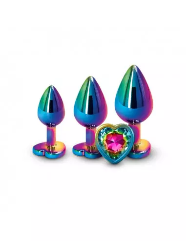 Rear Assets - Rainbow Heart Fenékdugó Szett Szettek (segédeszközök) NS Toys