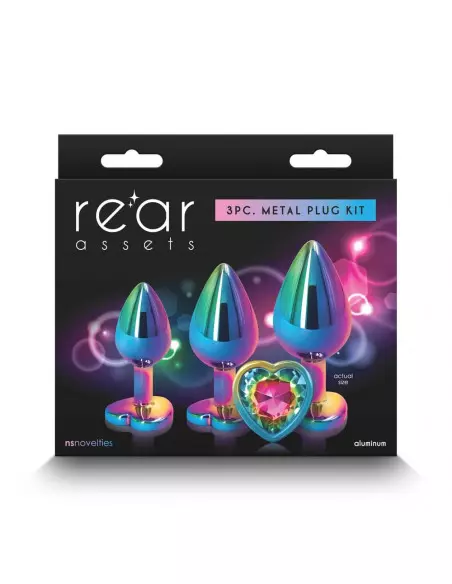 Rear Assets - Rainbow Heart Fenékdugó Szett Szettek (segédeszközök) NS Toys Rear Assets - Rainbow Heart Fenékdugó Szett Szettek (segédeszközök) NS Toys