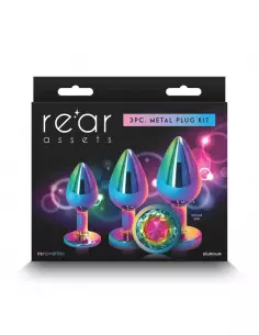 Rear Assets - Multicolor - Rainbow Fenékdugó Szett Szettek (segédeszközök) NS Toys