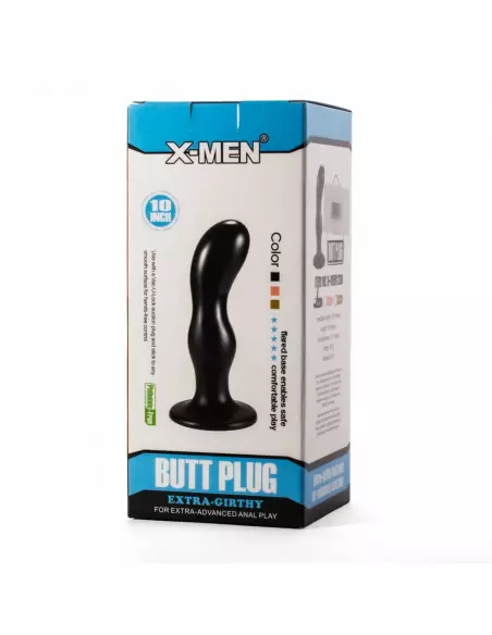 X-Men 8.66" Extra Girthy Black II Fenékdugó Fenékdugók X-Men