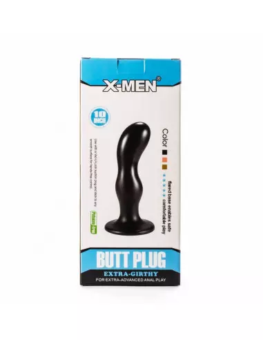 X-Men 8.66" Extra Girthy Black II Fenékdugó Fenékdugók X-Men