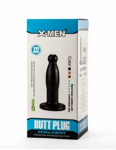 X-Men 9.45" Extra Girthy Black Fenékdugó Fenékdugók X-Men