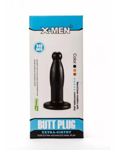 X-Men 9.45" Extra Girthy Black Fenékdugó Fenékdugók X-Men