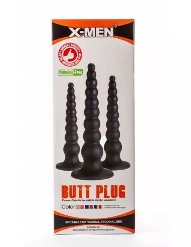 X-Men 7.87" Black S Fenékdugó Fenékdugók X-Men