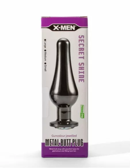 X-Men Secret Shine Gun Colour Jewelled Metal Butt Plug S Fenékdugó Fenékdugók X-Men X-Men Secret Shine Gun Colour Jewelled Metal Butt Plug S Fenékdugó Fenékdugók X-Men