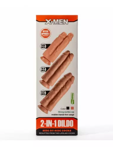 X-Men 11" 2-in-1 Flesh Dildó Dongok - Dildók X-Men