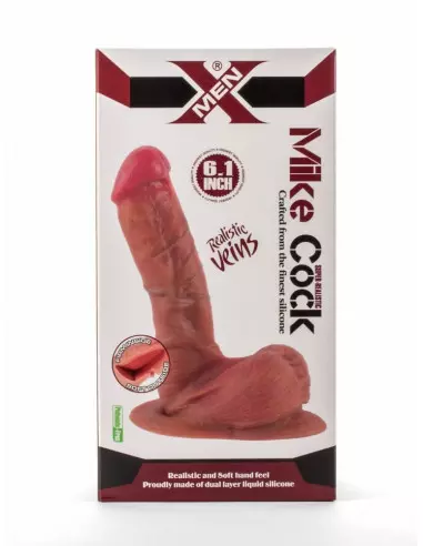 X-Men Mike 6.1" Cock Flesh Dildó Dongok - Dildók X-Men