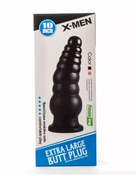 X-Men 10" Extra Large Black II Fenékdugó Fenékdugók X-Men