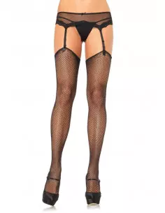 729020 FISHNET STOCKING O/S BLK Harisnyák - Harisnyatartók Leg Avenue