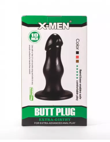 X-Men 8.66" Extra Girthy Black II Fenékdugó Fenékdugók X-Men