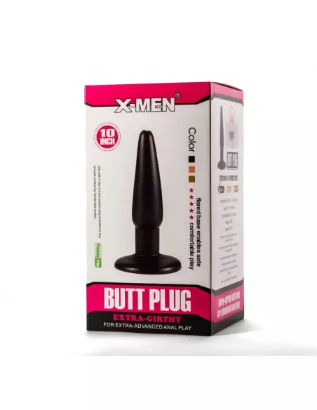 X-Men 10" Extra Girthy Black I Fenékdugó Fenékdugók X-Men