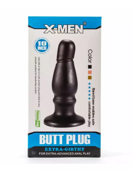 X-Men 10" Extra Girthy Black VII Fenékdugó Fenékdugók X-Men X-Men 10" Extra Girthy Black VII Fenékdugó Fenékdugók X-Men