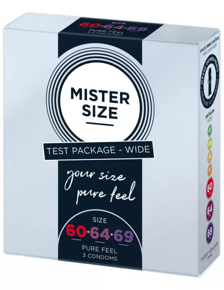 MISTER SIZE - 60-64-69 mm-es Óvszer Csomag 3 DB Óvszerek Mister Size MISTER SIZE - 60-64-69 mm-es Óvszer Csomag 3 DB Óvszerek Mister Size